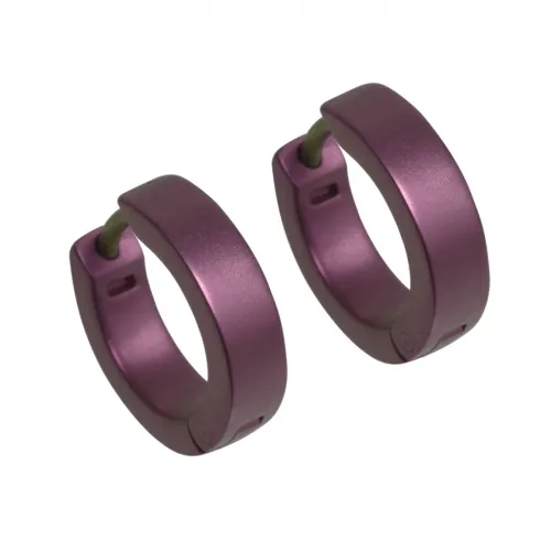 Flat Cuff Full Brown Hoop Earrings